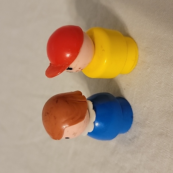 Vintage Fisher Price Little People Car and People Woman and Kid - Picture 12 of 16